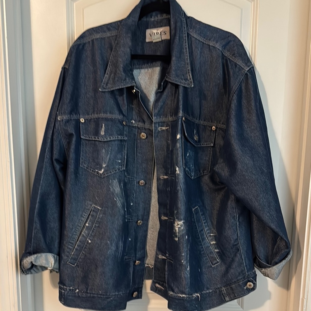 Vibe Dark Blue Jean Jacket